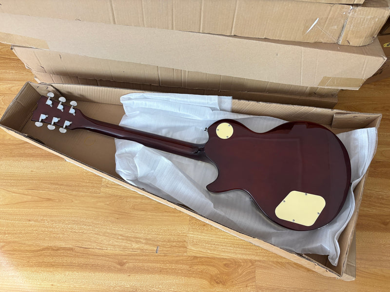 PANGO MUSIC XG Series XLP Custom Electric Guitar with Flamed Maple Top (XLP-118)