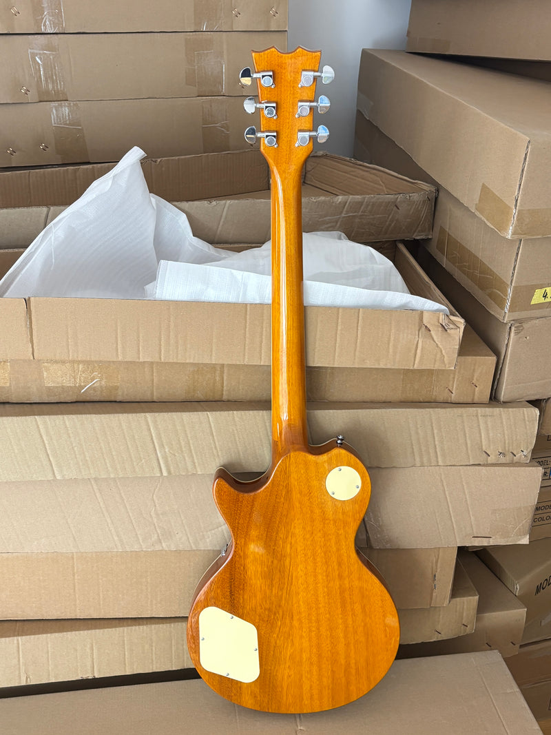 PANGO MUSIC XG Series XLP Custom Electric Guitar with Zebrawood Top (XLP-104)