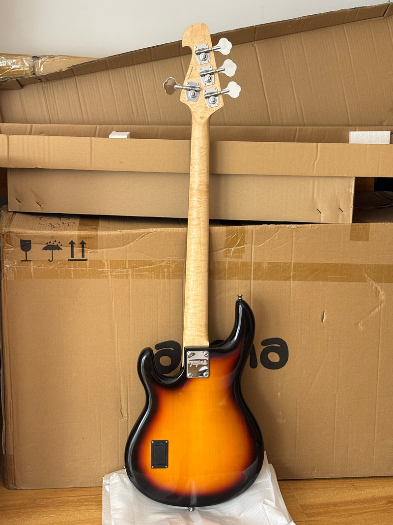 PANGO Music 4 String Gloss Vintage Sunburst Electric Bass Guitar (YMZ-206)