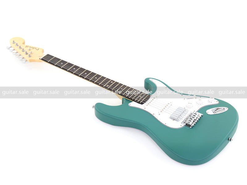 6-String ST-Style Electric Guitar with Matte Teal Finish (PHY-167F, Fast Shipping, Tariff-free)