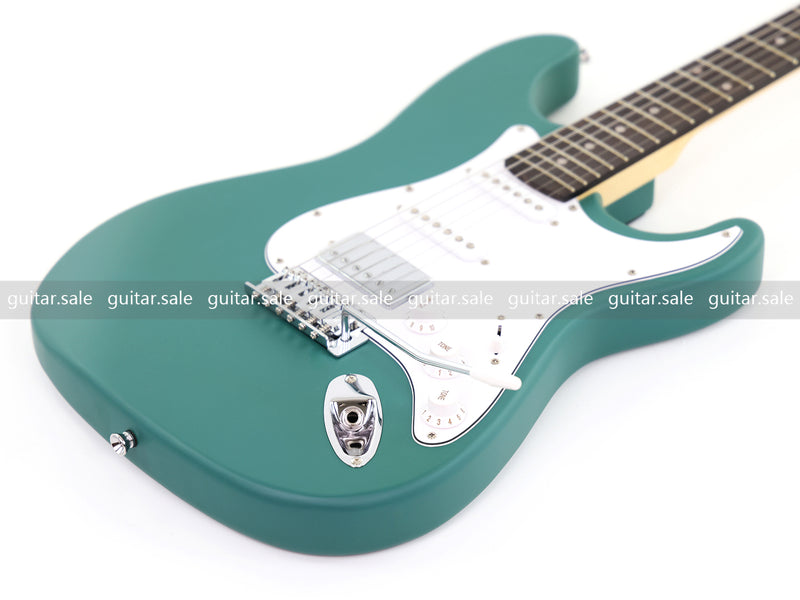 6-String ST-Style Electric Guitar with Matte Teal Finish (PHY-167F, Fast Shipping, Tariff-free)