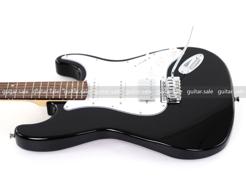 6-String ST-Style Electric Guitar with Gloss Black Finish (PHY-168F, Fast Shipping, Tariff-free)