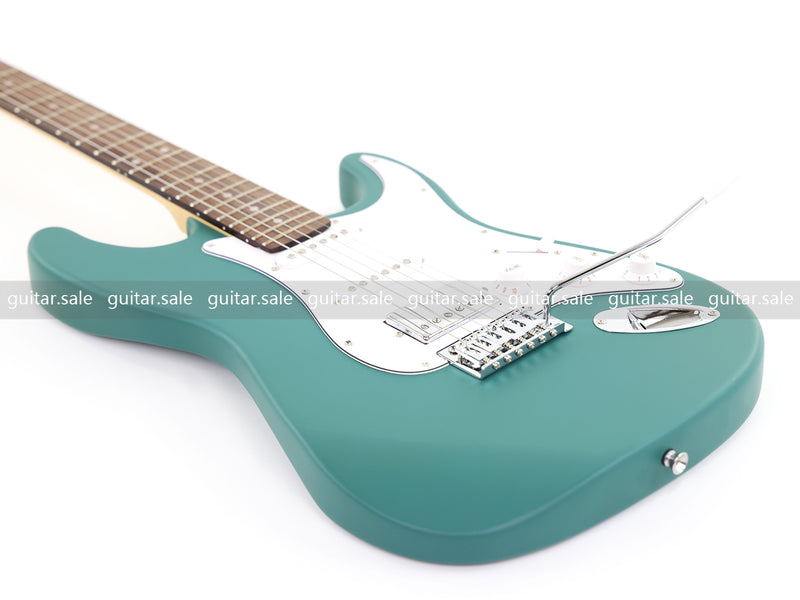 6-String ST-Style Electric Guitar with Matte Teal Finish (PHY-170F, Fast Shipping, Tariff-free)