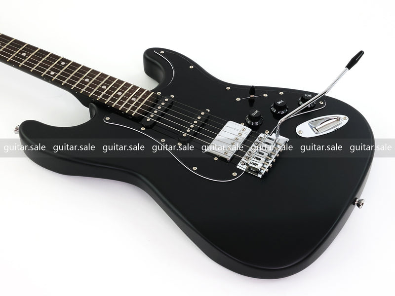 6-String ST-Style Electric Guitar with Matte Black Finish (PHY-172F, Fast Shipping, Tariff-free)