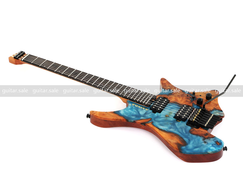 Pango Music 6-String Headless ResinBurl Body Electric Guitar (PTH-087S-06)