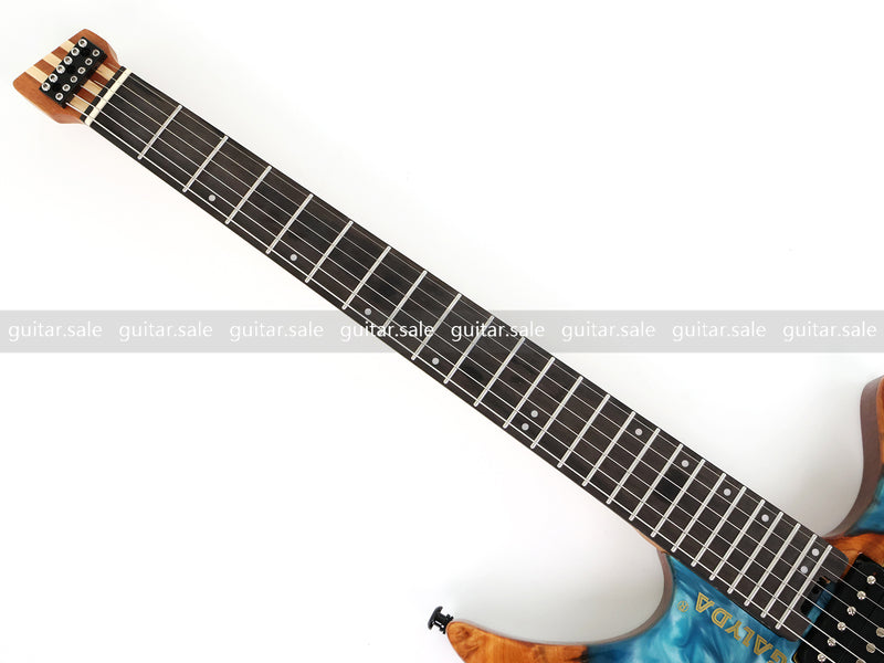 Pango Music 6-String Headless ResinBurl Body Electric Guitar (PTH-087S-06)