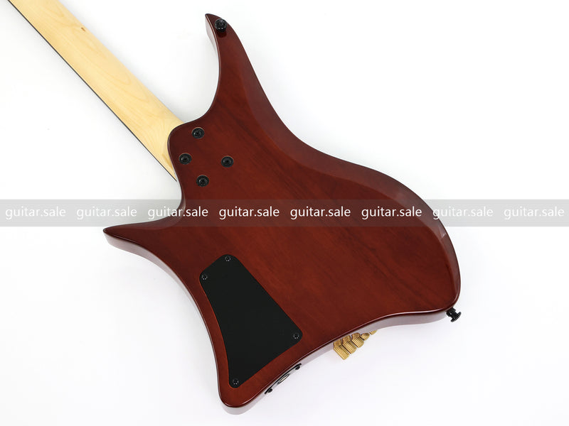 Pango Music Headless Electric Guitar with Spalted Maple Top (PJX-522)