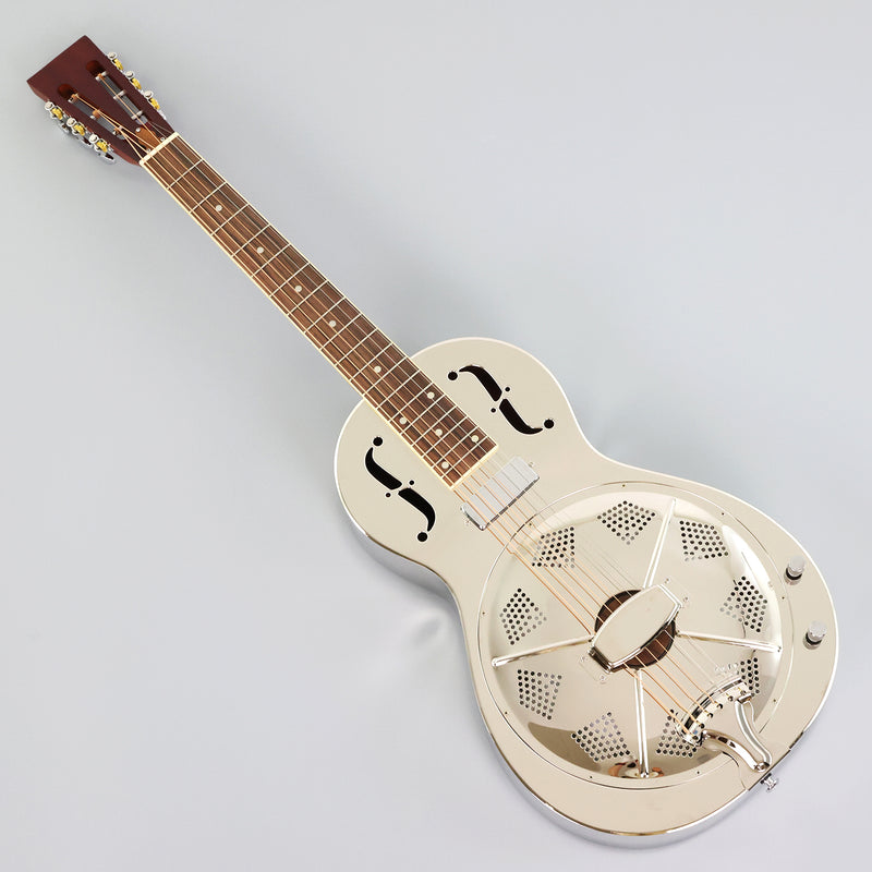 Pango Music Metal Body Single Cone Resonator Electric Guitar (YMZ-201, Limited Edition)