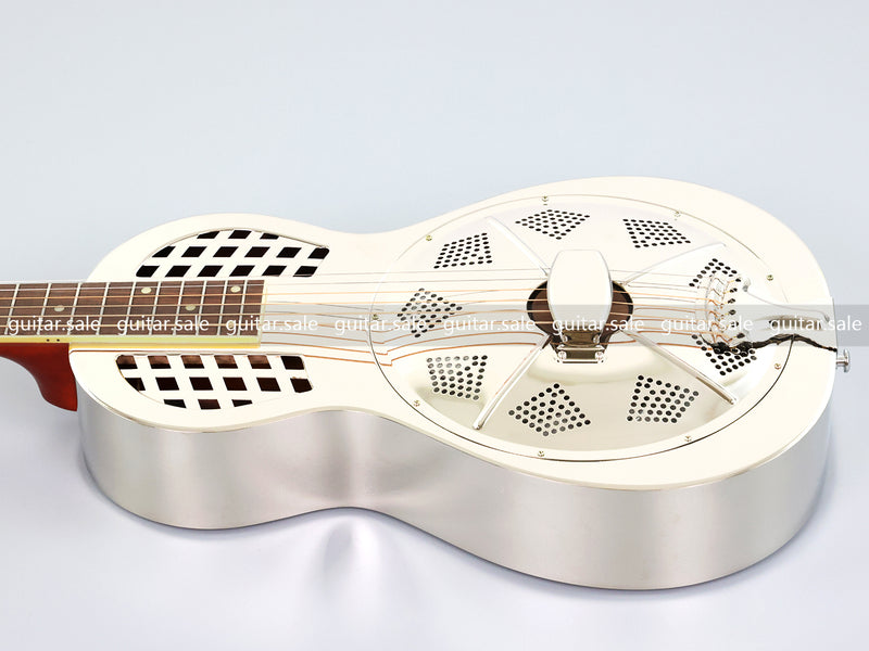 Pango Music Metal Body Single Cone Resonator Electric Guitar (YMZ-263, Limited Edition)