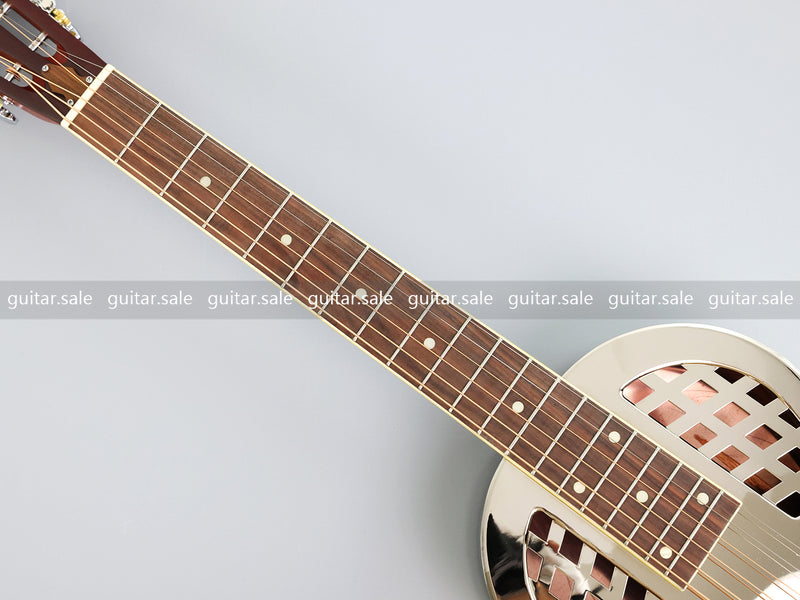 Pango Music Metal Body Single Cone Resonator Electric Guitar (YMZ-278, Limited Edition)