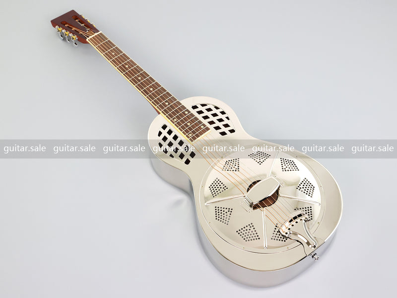 Pango Music Metal Body Single Cone Resonator Electric Guitar (YMZ-278, Limited Edition)