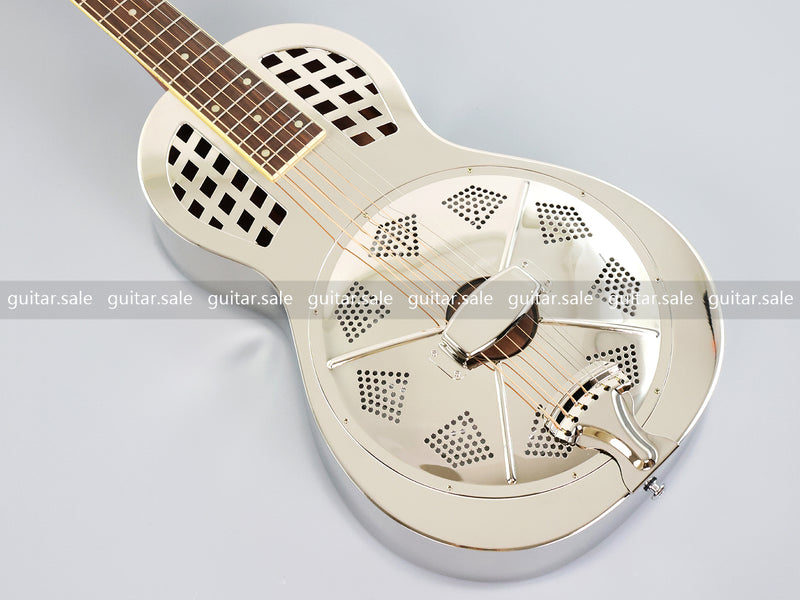 Pango Music Metal Body Single Cone Resonator Electric Guitar (YMZ-278, Limited Edition)
