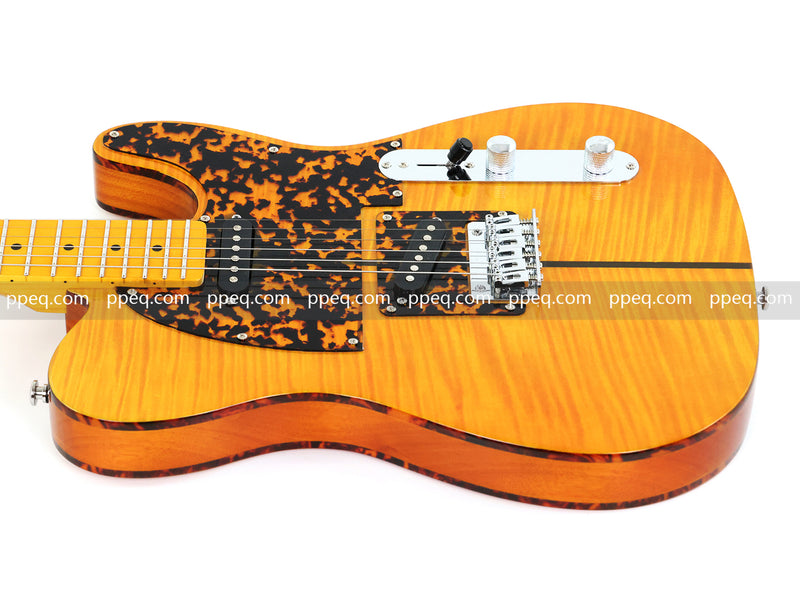 6-String TL Style Electric Guitar with Flamed Maple Veneer (PNY-026)