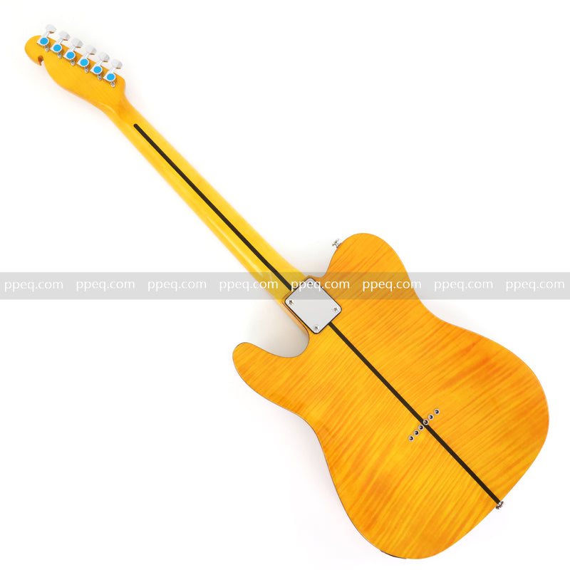 6-String TL Style Electric Guitar with Flamed Maple Veneer (PNY-026)