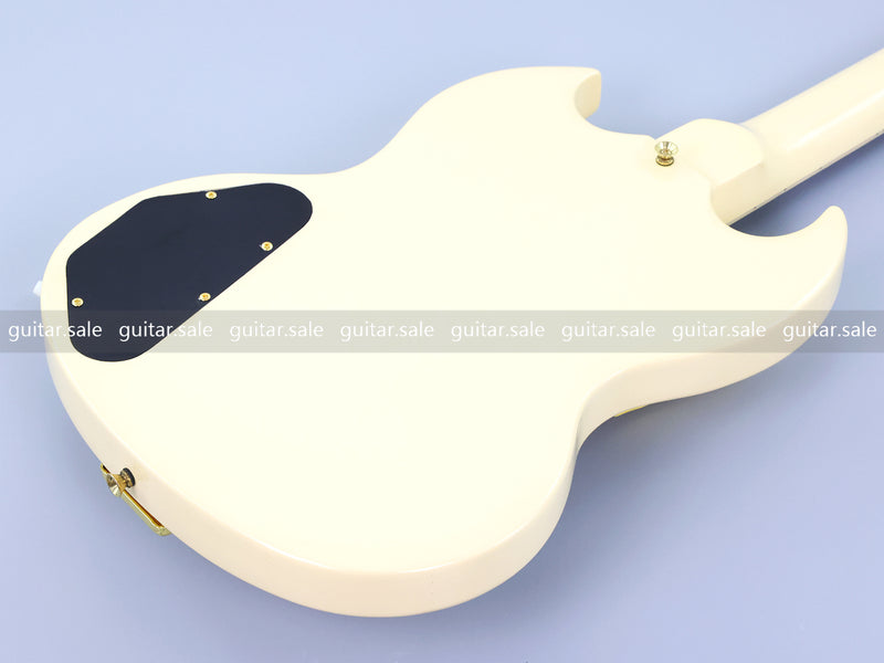 SG Style Electric Guitar with Gold Maestro Vibrola Tailpiece (PHY-528)