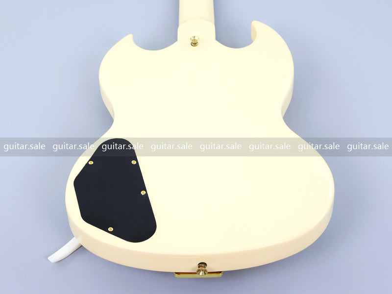 SG Style Electric Guitar with Gold Maestro Vibrola Tailpiece (PHY-528)