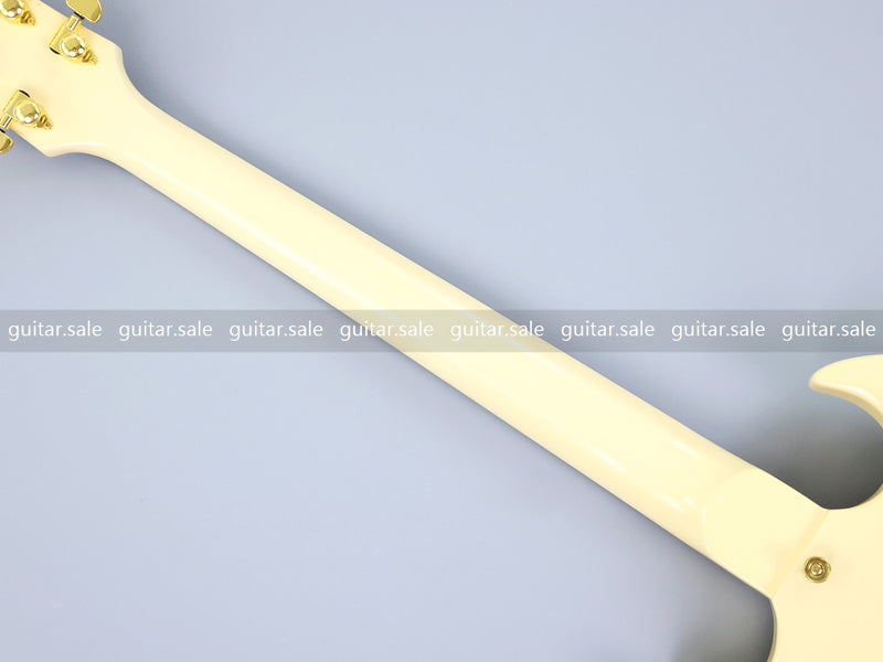 SG Style Electric Guitar with Gold Maestro Vibrola Tailpiece (PHY-528)