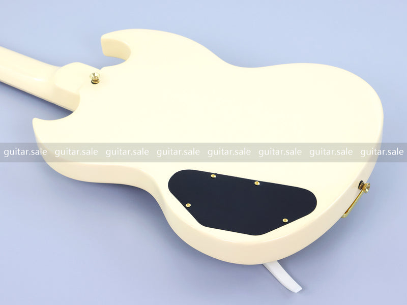 SG Style Electric Guitar with Gold Maestro Vibrola Tailpiece (PHY-528)