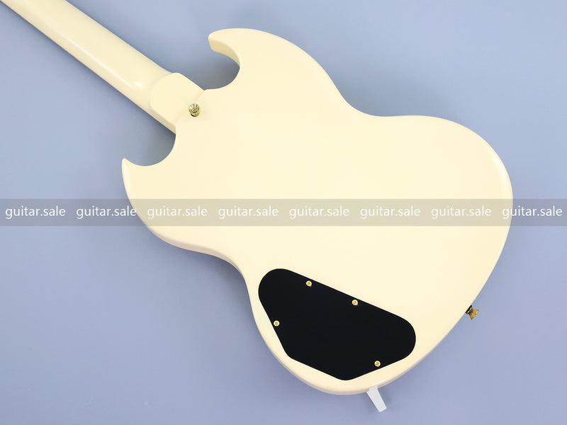 SG Style Electric Guitar with Gold Maestro Vibrola Tailpiece (PHY-528)