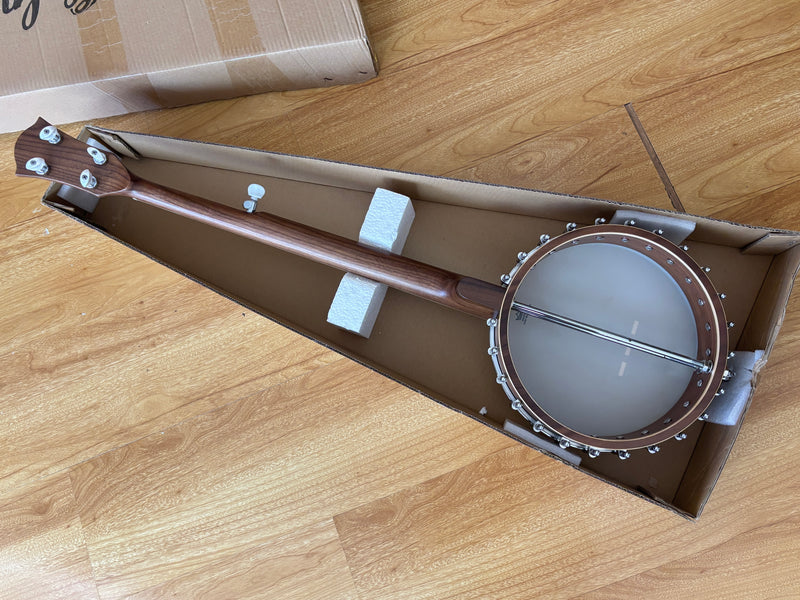 Pango Music 5 String Open Back Walnut Neck & Rim Banjo (HDB-512)