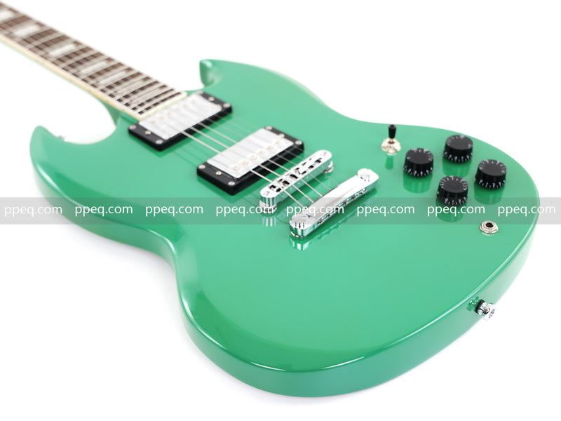SG-Style Electric Guitar with Gloss Green Finish (HY-2536)
