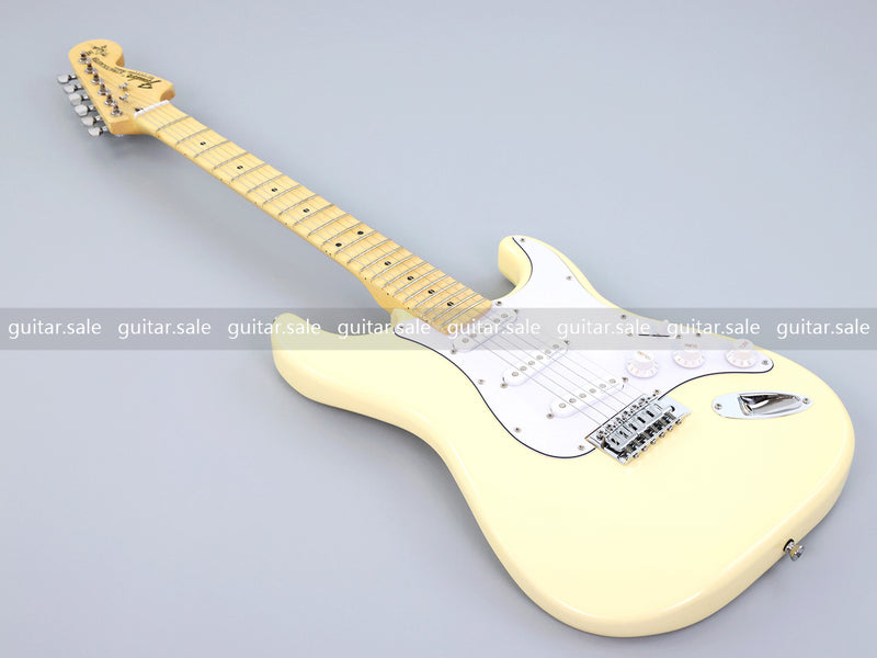 ST Style Cream Color Electric Guitar with Whole Grooved Fretboard (GKS-149, Limited Edition)
