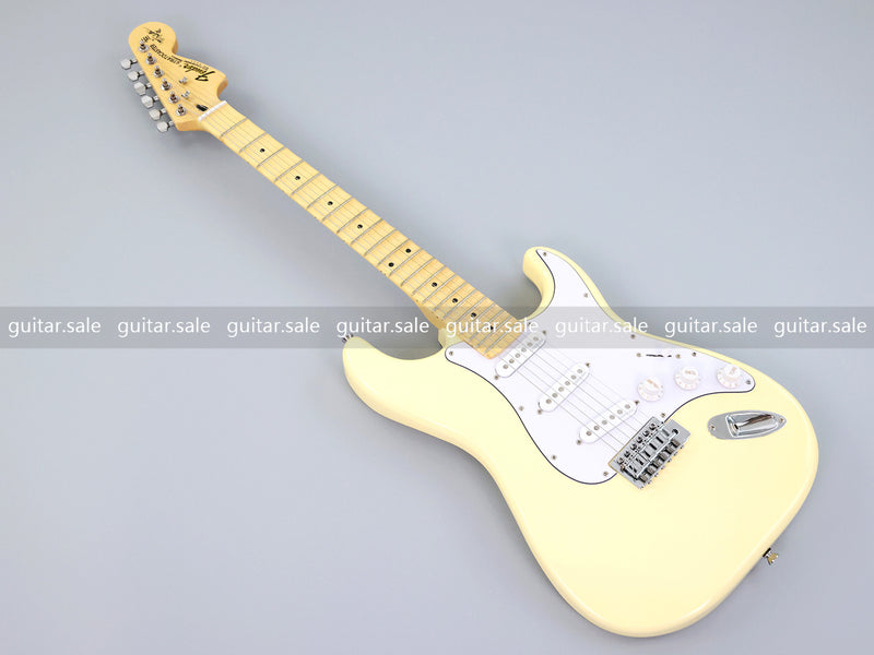ST Style Cream Color Electric Guitar with Whole Grooved Fretboard (GKS-149, Limited Edition)