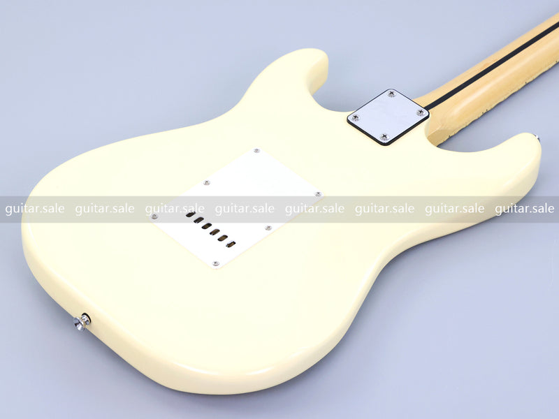 ST Style Cream Color Electric Guitar with Whole Grooved Fretboard (GKS-149, Limited Edition)