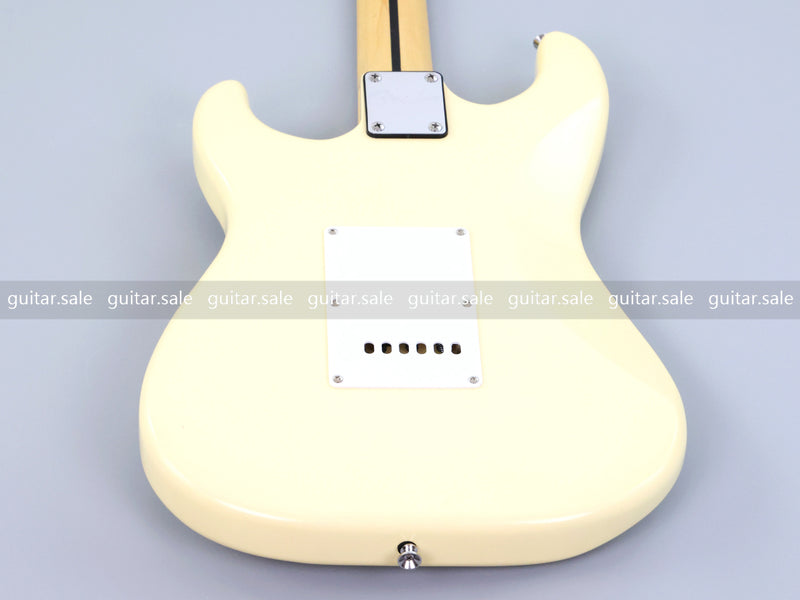 ST Style Cream Color Electric Guitar with Whole Grooved Fretboard (GKS-149, Limited Edition)