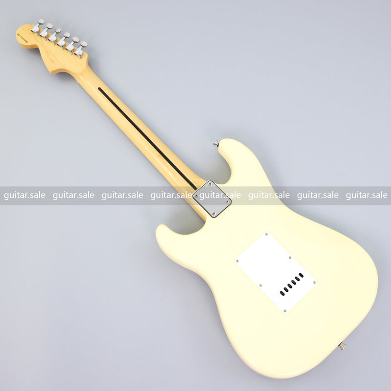 ST Style Cream Color Electric Guitar with Whole Grooved Fretboard (GKS-149, Limited Edition)
