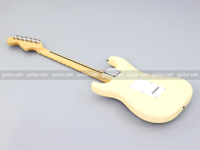 ST Style Cream Color Electric Guitar with Whole Grooved Fretboard (GKS-149, Limited Edition)