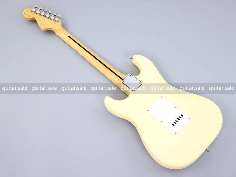 ST Style Cream Color Electric Guitar with Whole Grooved Fretboard (GKS-149, Limited Edition)