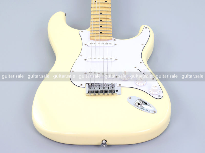 ST Style Cream Color Electric Guitar with Whole Grooved Fretboard (GKS-149, Limited Edition)