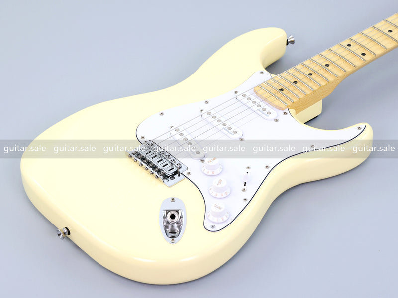 ST Style Cream Color Electric Guitar with Whole Grooved Fretboard (GKS-149, Limited Edition)