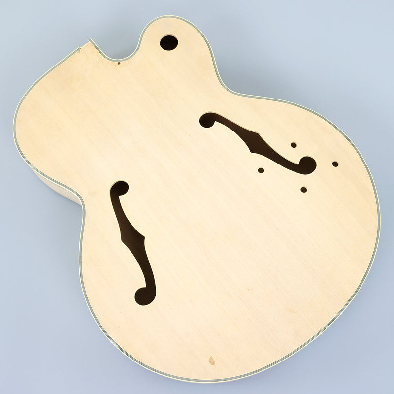 Semi Hollow Unfinished DIY Electric Guitar Body (SHB-176, B Stock)