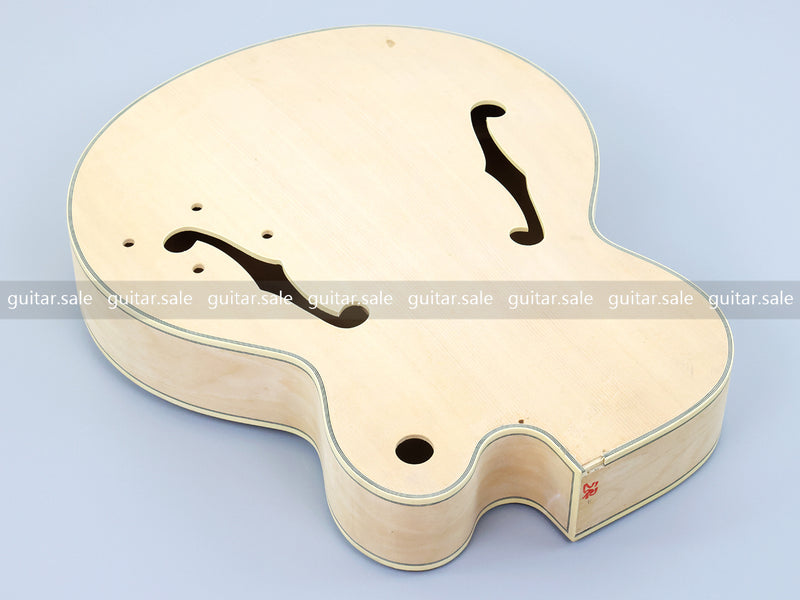 Semi Hollow Unfinished DIY Electric Guitar Body (SHB-176, B Stock)