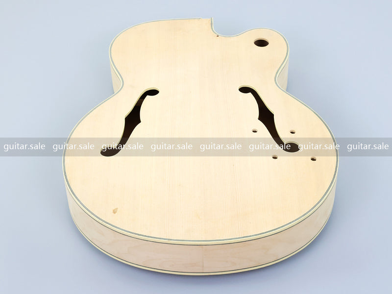Semi Hollow Unfinished DIY Electric Guitar Body (SHB-176, B Stock)