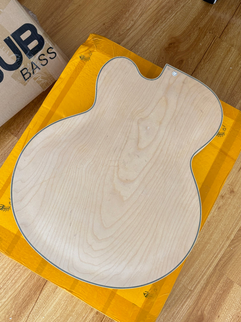 Semi Hollow Unfinished DIY Electric Guitar Body (SHB-176, B Stock)