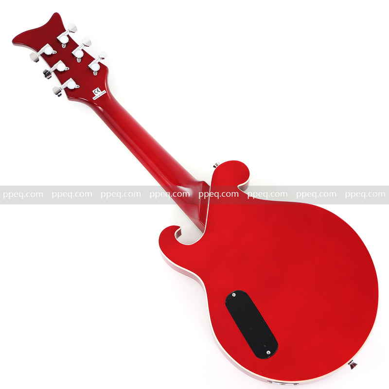 Shorty Solid Body Electric Guitar with AAA Birdseye Maple Veneer (HY-2527)