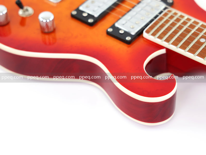 Shorty Solid Body Electric Guitar with AAA Birdseye Maple Veneer (HY-2527)