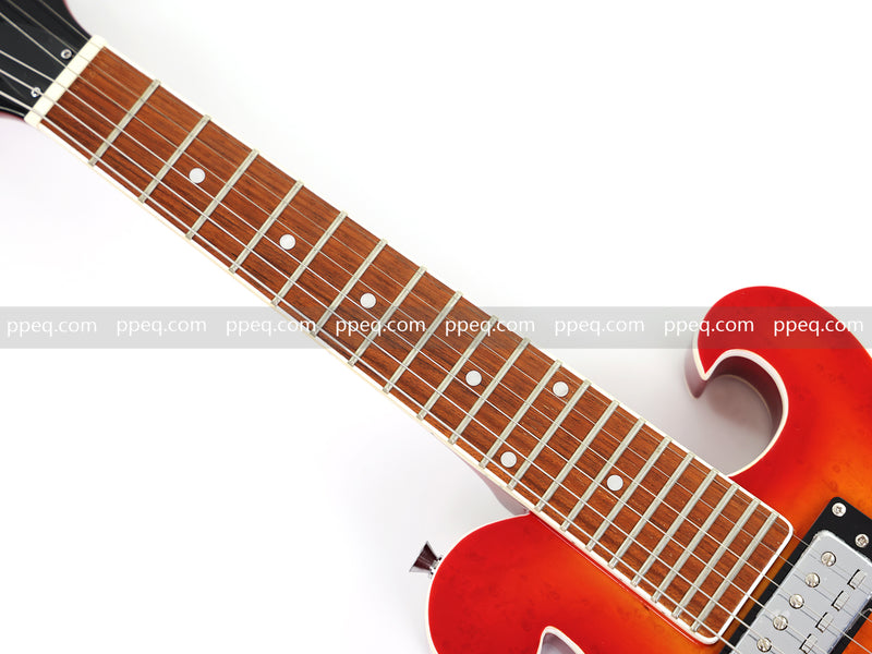 Shorty Solid Body Electric Guitar with AAA Birdseye Maple Veneer (HY-2527)