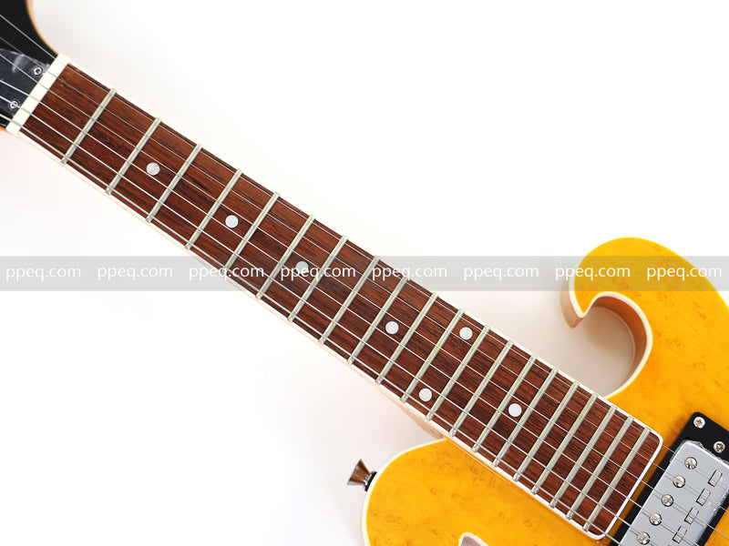 Shorty Solid Body Electric Guitar with AAA Birdseye Maple Veneer (HY-2524)
